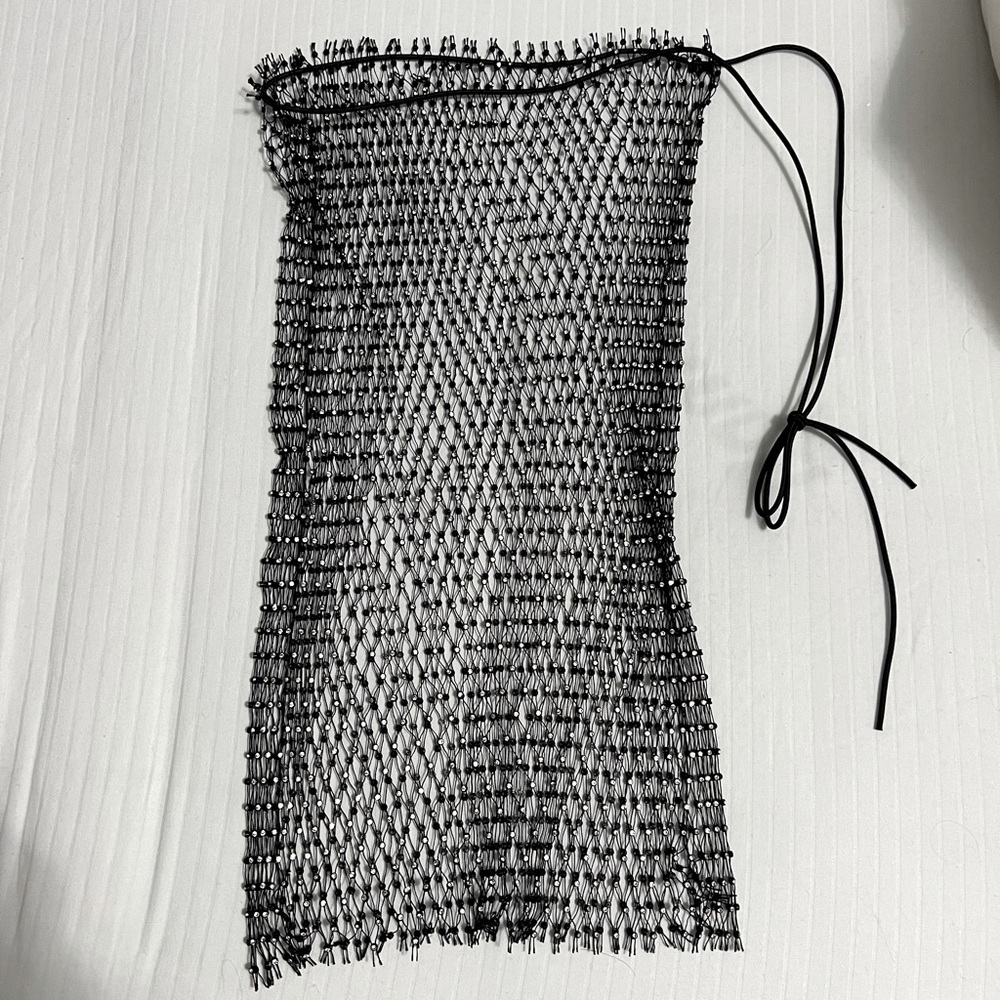 Sheer Rhinestone Skirt - Picture 3 of 6